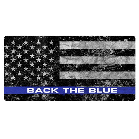 Back the Blue American Flag Decal