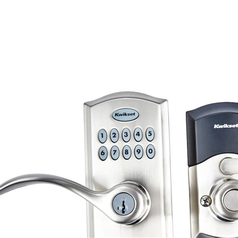 Kwikset SmartCode 955 Satin Nickel Electronic Handle Smartkey with ...