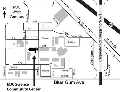 Modesto Junior College West Campus Map - Time Zones Map