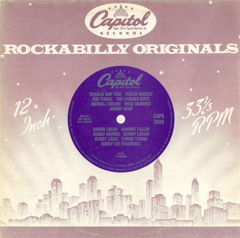 Capitol Rockabilly Originals – Vinyl (LP, Compilation, Mono), 1977 ...