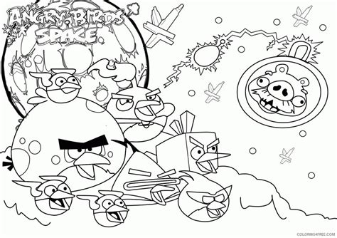 Angry Birds Pigs Coloring Pages - Coloring4Free.com