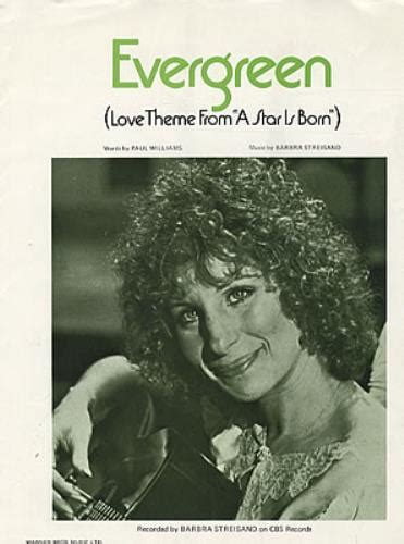 Barbra Streisand Evergreen UK sheet music (320419) KY14036