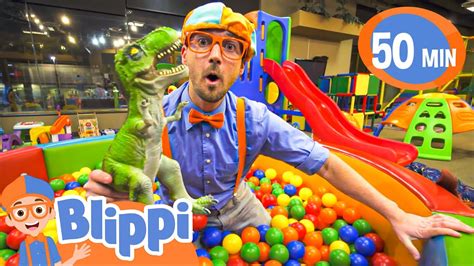 Blippi Visits an Indoor Playground (Kinderland) | Learn Colors with ...