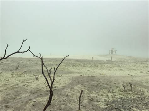 Kawah Putih Crater Lake in Bandung, Indonesia : r/FoggyPics