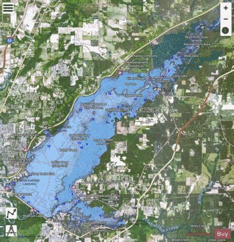 Ross R Barnett Reservoir Fishing Map | Nautical Charts App