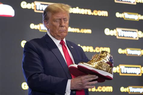 Trump unveils $399 branded shoes at 'Sneaker Con'