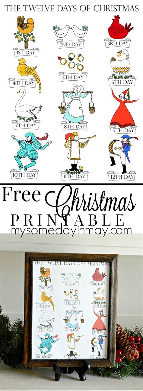 12 Days of Christmas Printable | Christmas diy, 12 days of christmas ...