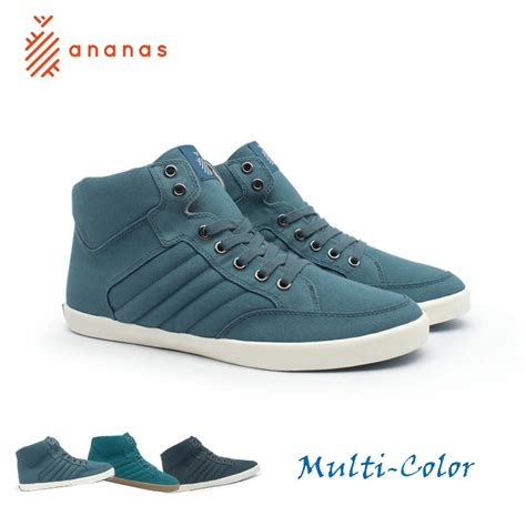 Ananas Men's Sneakers Canvas Shoes Skateboarding Shoes Breathable High ...