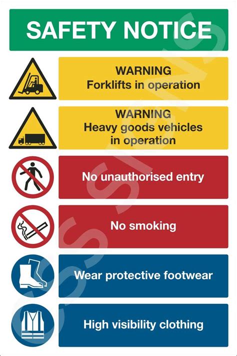 Warehouse Safety Notice Sign | Sign Shop Ireland | CSS Signs