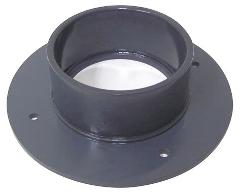 PVC, For 4 in Duct Dia, Flange Adapter - 6UXT6|PVCF04 - Grainger