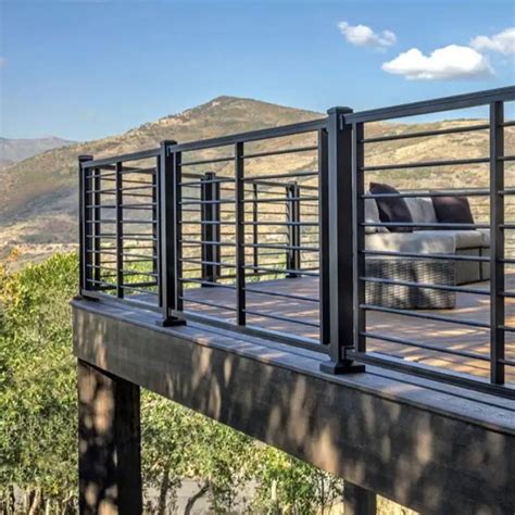 Aluminium Balcony Railing Designs Picket Indoor for Aluminum Stair ...