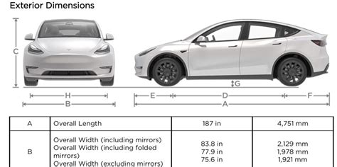 Tesla Model Y specs: We finally know how big it is - Electrek