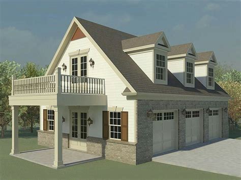 Maximizing Space With A Three Car Garage Plan With A Loft - Garage Ideas