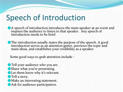 SOLUTION: Speech of introduction and welcome address english ...