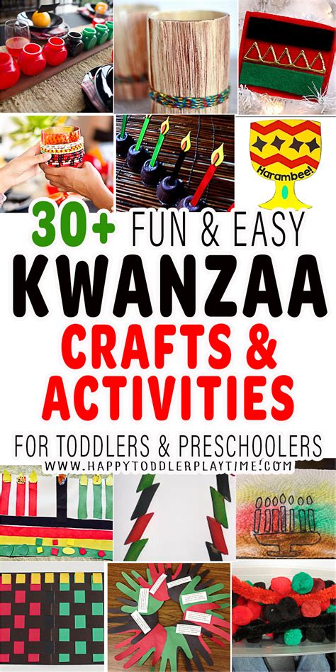 30+ Kwanzaa Crafts and Activities for Kids - HAPPY TODDLER PLAYTIME