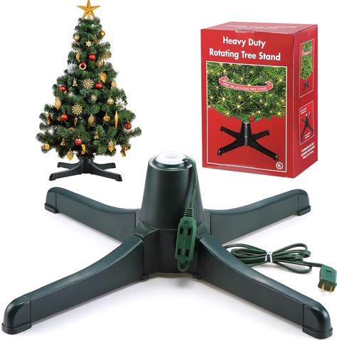 Amazon.com: 360 Degree Rotating Christmas Tree Stand for up to 7.5ft ...