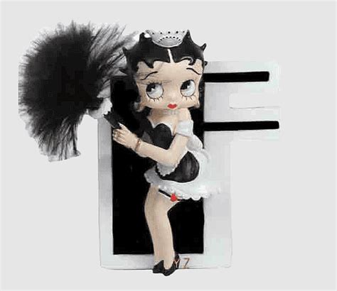 Betty Boop, hula, initial, collectable, statue, Alphabet, fur, Letter ...