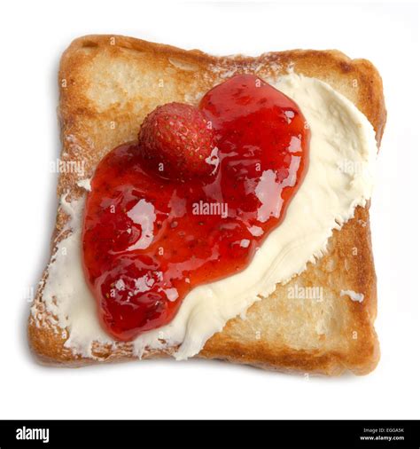 Toast jam butter hi-res stock photography and images - Alamy