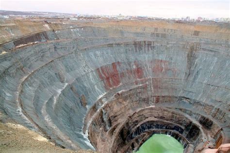 Mirny Diamond Mine is the second largest man made hole in the world ...