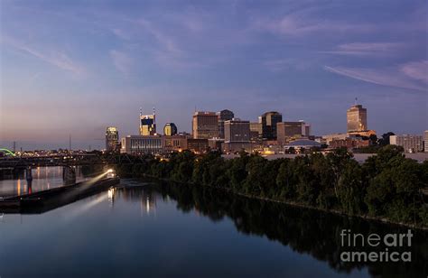 Nashville Tennessee Skyline sunrise Photograph by Jeremy Holmes - Fine ...