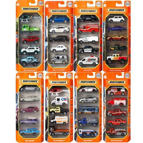 Matchbox Car Collection 5-Pack 2023 Mix 1 Vehicle Case of 12