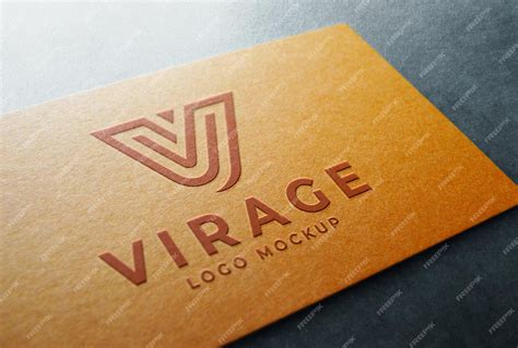 Premium PSD | Embossed logo mockup