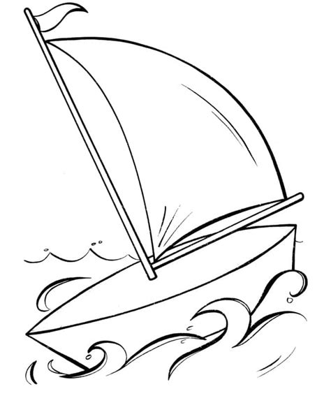 Sailboat Coloring Pages - Free Printable Coloring Pages for Kids