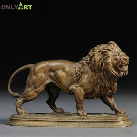 African Wild Lion Figurine Bronze Lion Statue for Home Decor OAL-15 ...