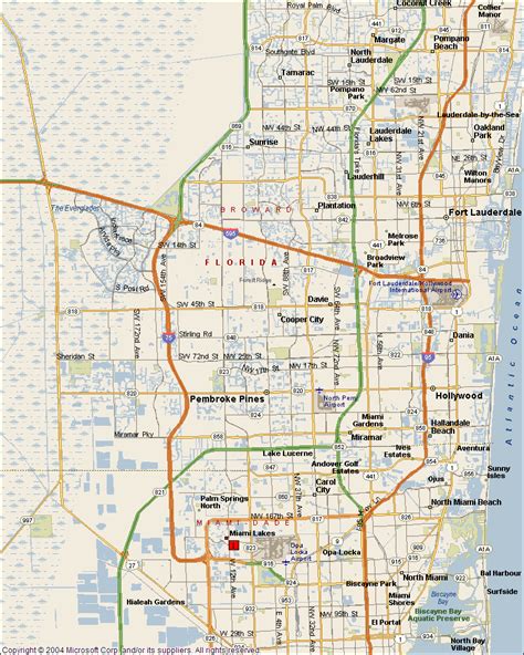 Miami Lakes Map 1