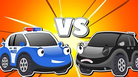 Police Chase thief car video for kids | Children Cartoons - YouTube