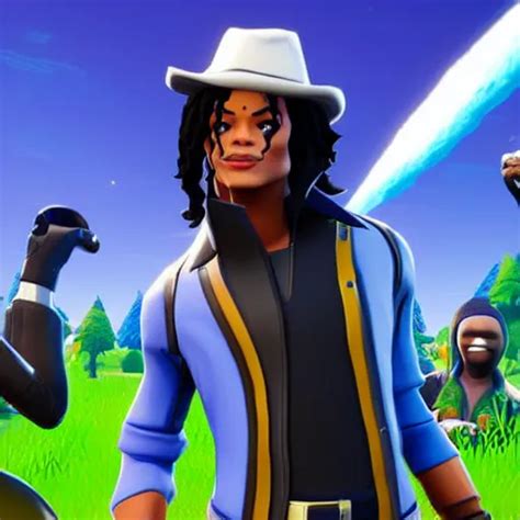 Michael Jackson in Fortnite | Stable Diffusion