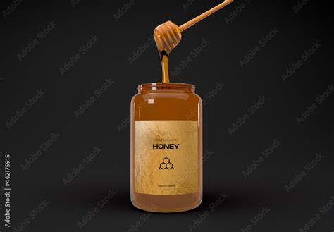 Honey Jar Mockup Stock Template | Adobe Stock