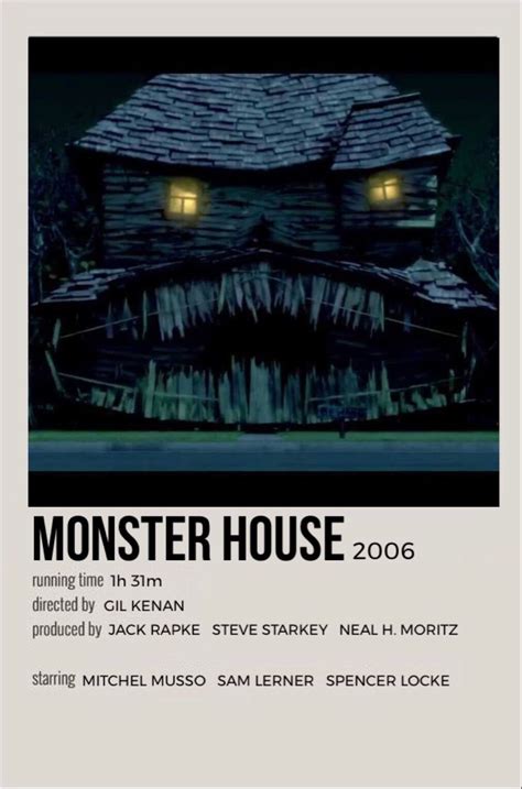 Vintage Monster House Movie Poster