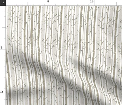 Birch Tree Fabric Fabric | Spoonflower