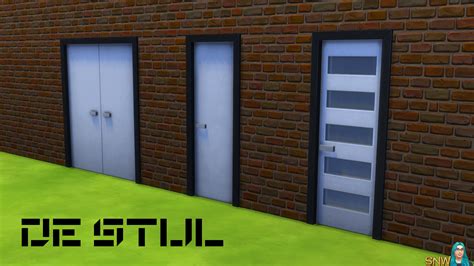 De Stijl Modern Front Door #6 | SNW | SimsNetwork.com