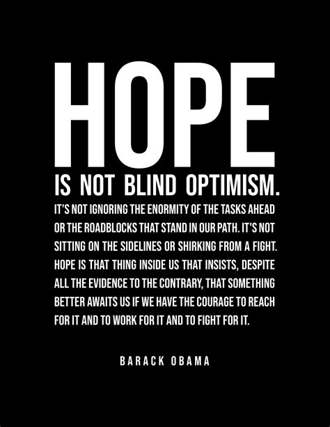 Hope Quote Barack Obama Literary Poster / Literary Quotes / - Etsy