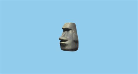 🗿 Moai Emoji on Apple iOS 15.4