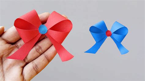 DIY: How To Make A Paper Bow Easy Step By Step | Paper bow, Easy crafts ...