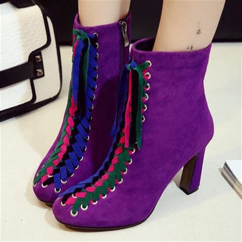 Popular Purple Suede Boots-Buy Cheap Purple Suede Boots lots from China ...