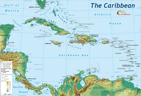 Maps Of Caribbean Islands Printable Saint Vincent And The Grenadines.