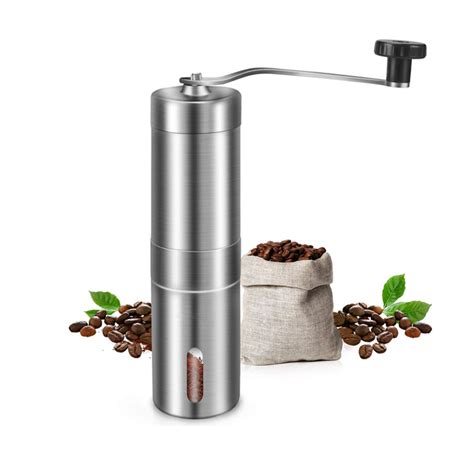 China stainless steel manual conical burr coffee grinder with ...