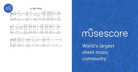 In His Time Sheet music for Vocals (Choral) | Musescore.com