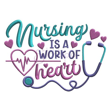 Nursing Is Embroidery Design - Stitchtopia