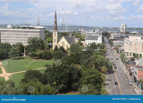 Aerial View of Citadel Square Baptist Church with the City in the ...