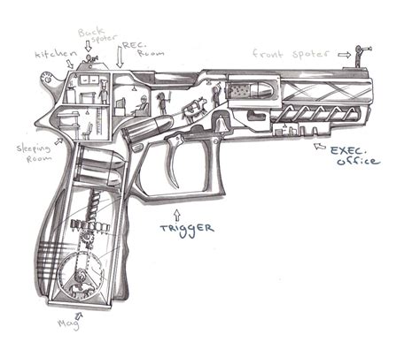 Чертеж страйкбольного пистолета - 96 фото