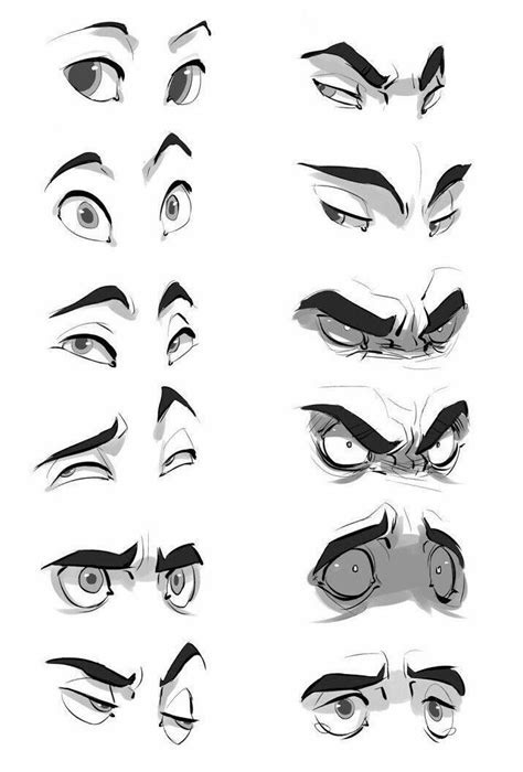 an image of various eyes and eyebrows