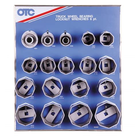 OTC® 9851 - 18-piece 8-Point Wheel Bearing Locknut Socket Set