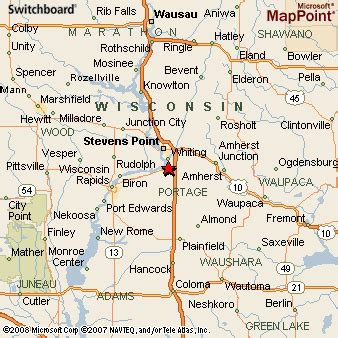 Plover, Wisconsin Area Map & More