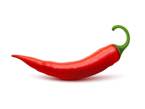 Premium Vector | Red Hot Chili Pepper Realistic Image