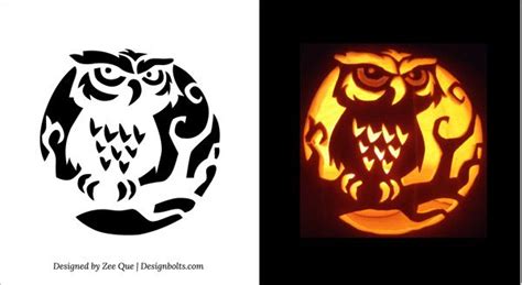 Owl Pumpkin Carving Stencils Free – HOMYSTYLE